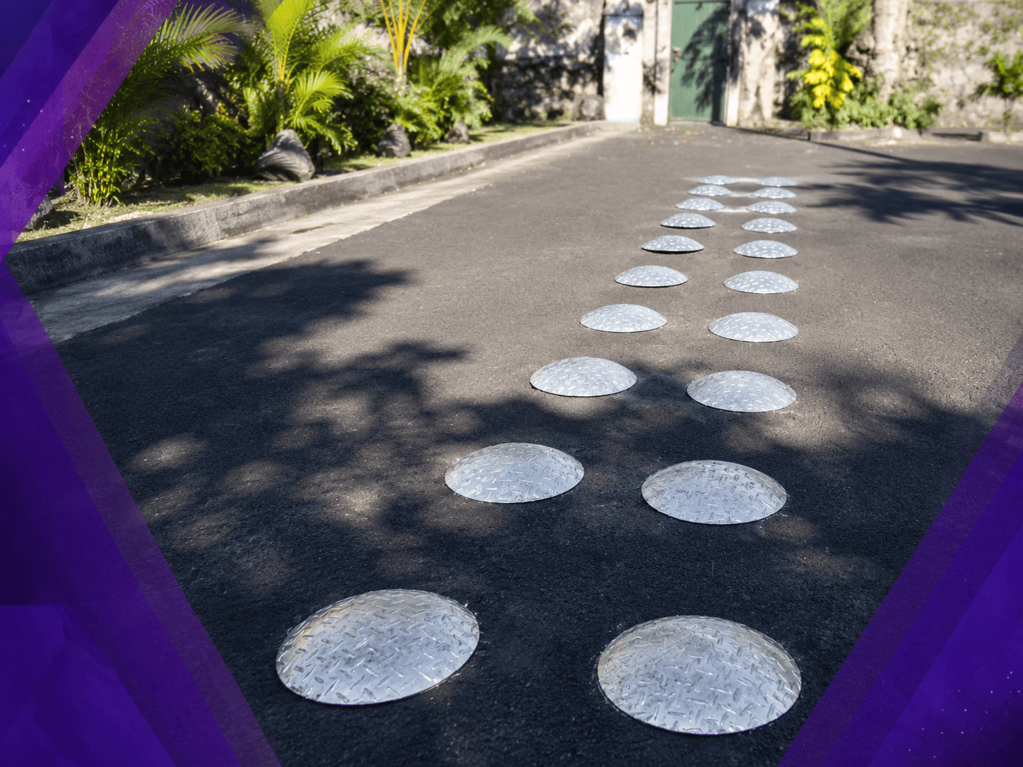 Metal Speed Bump Installation